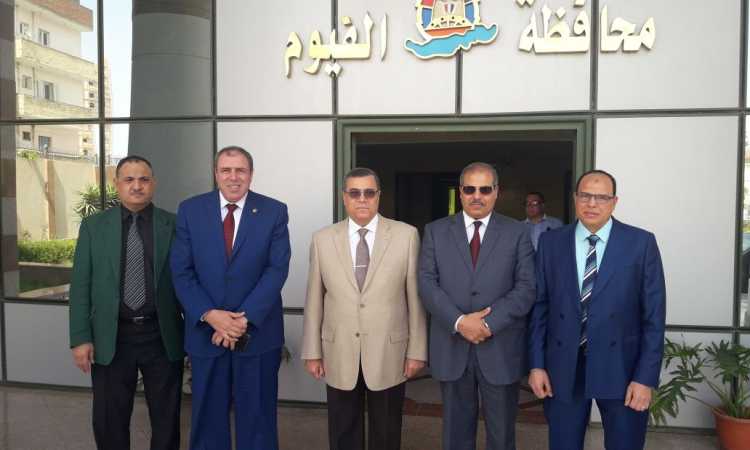 محافظ الفيوم يستقبل رئيس جامعة الأزهر