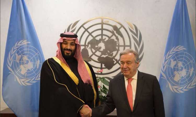 بن سلمان وجوتيريش