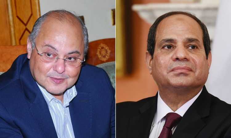 الرئيس السيسى وموسى مصطفى موسى