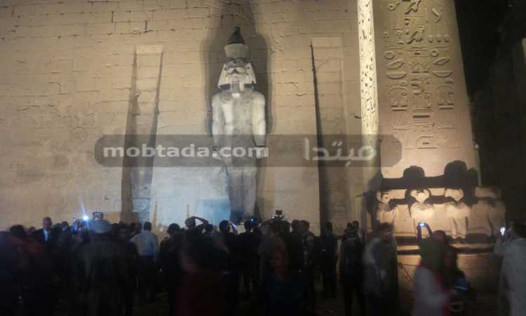 إزاحة الستار عن تمثال رمسيس الثانى