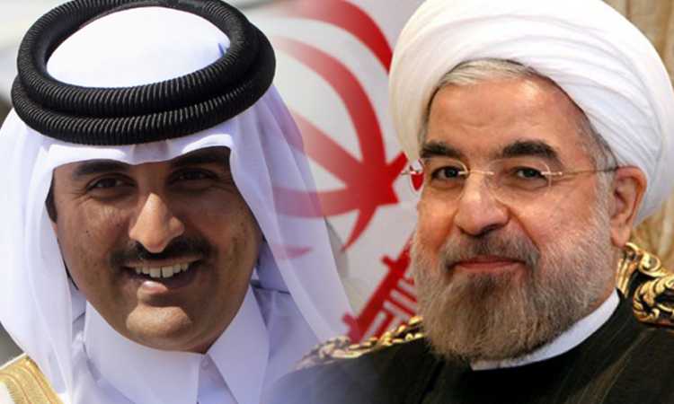 تميم والرئيس الإيرانى
