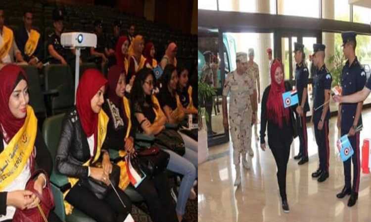 طلاب جامعة السويس فى الكلية الجوية