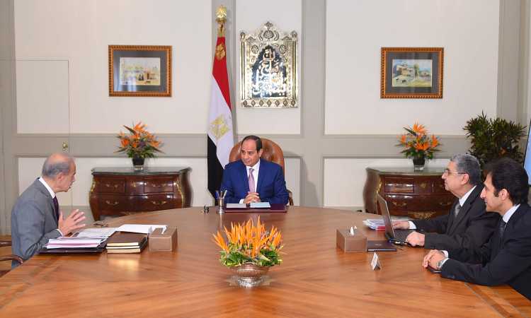 اجتماع السيسى ووزير الكهرباء