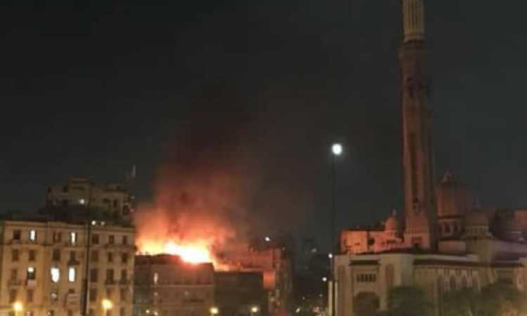 حريق فى فندق بميدان رمسيس
