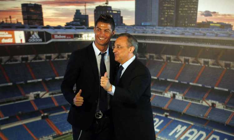 رونالدو ورئيس ريال مدريد