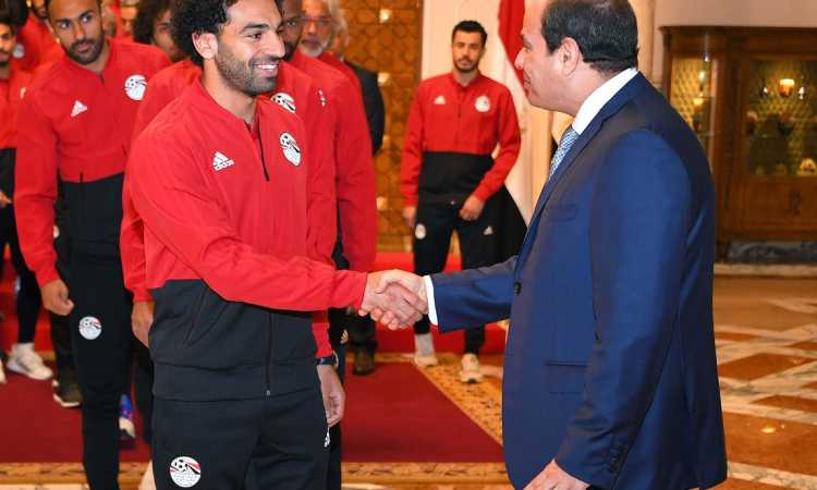 الرئيس السيسى ومحمد صلاح
