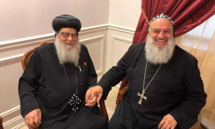 بطريرك السريان يستقبل الأنبا موسى فى نيوجيرسى