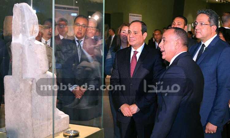 الرئيس فى متحف سوهاج 