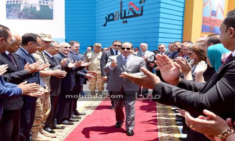 الرئيس يفتتح قناطر أسيوط الجديدة