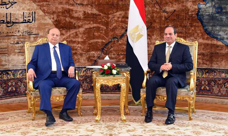 الرئيس السيسى والرئيس اليمنى