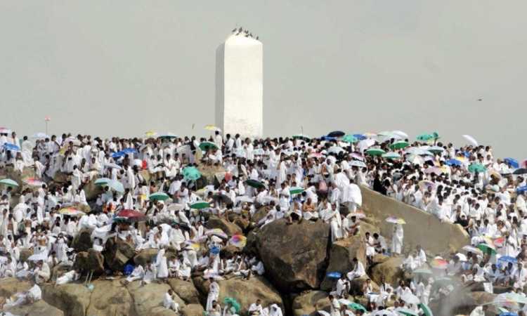 الحجاج على جبل عرفات