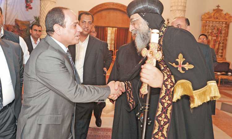 السيسى والبابا تواضروس