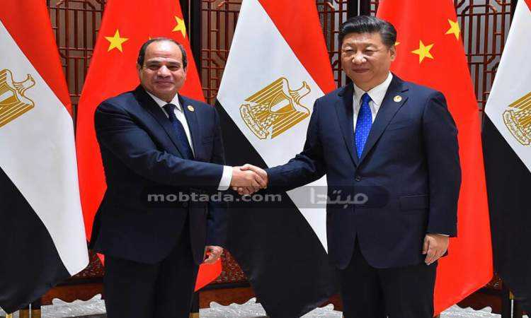 السيسى و الرئيس الصينى ‎