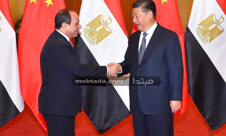 السيسى والرئيس الصينى