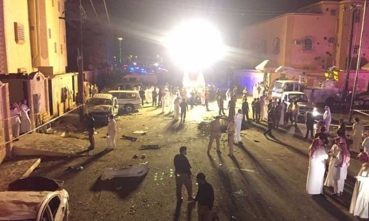 شظايا صاروخ باليستى فى نجران