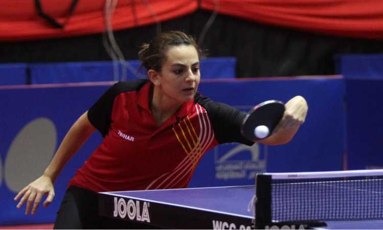 دينا المشرف - لاعبة منتخب مصر لتنس الطاولة