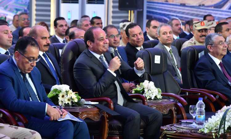 افتتاح السيسى لعدد من الطرق والمحاور