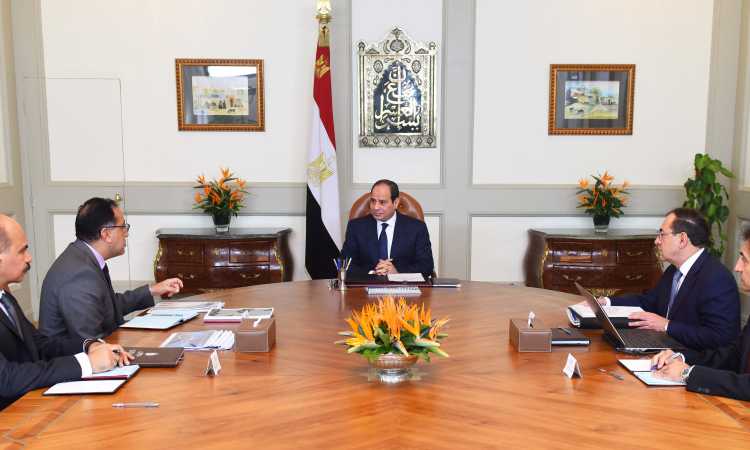 اجتماع الرئيس السيسى برئيس الوزراء