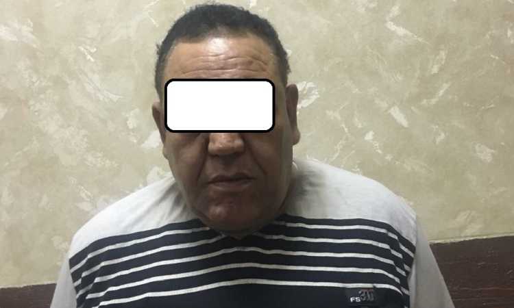 المتهم بعد القبض عليه