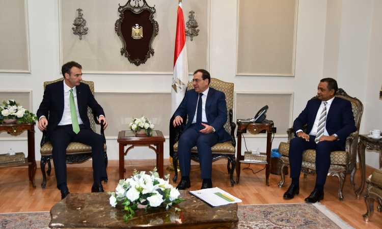 وزير البترول خلال المباحثات
