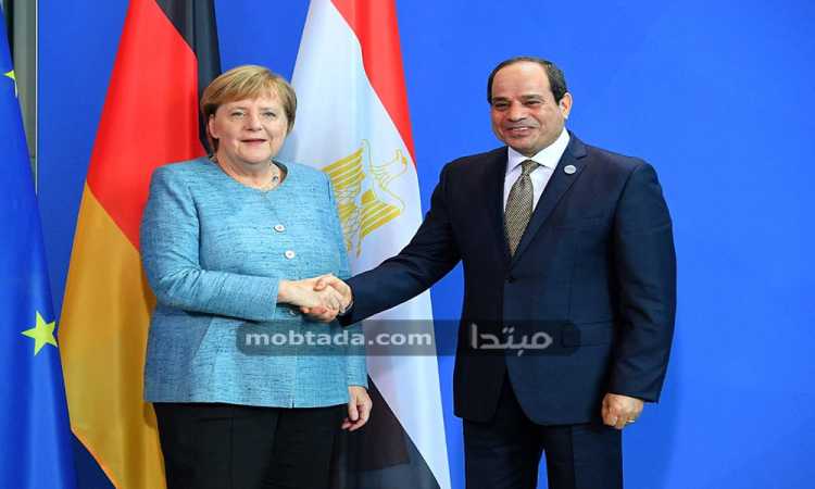 الرئيس السيسى والمستشارة الألمانية 