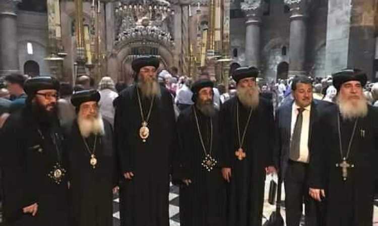 وفد كنسى مصرى فى القدس لبحث أزمة دير السلطان‎