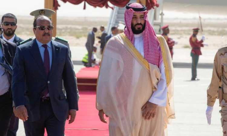 ولى عهد السعودية ورئيس موريتانيا