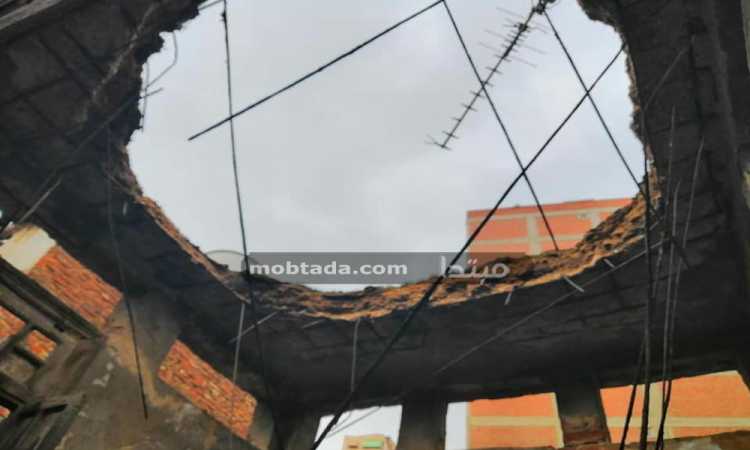 انهيار جزئى لعقار بإسكندرية