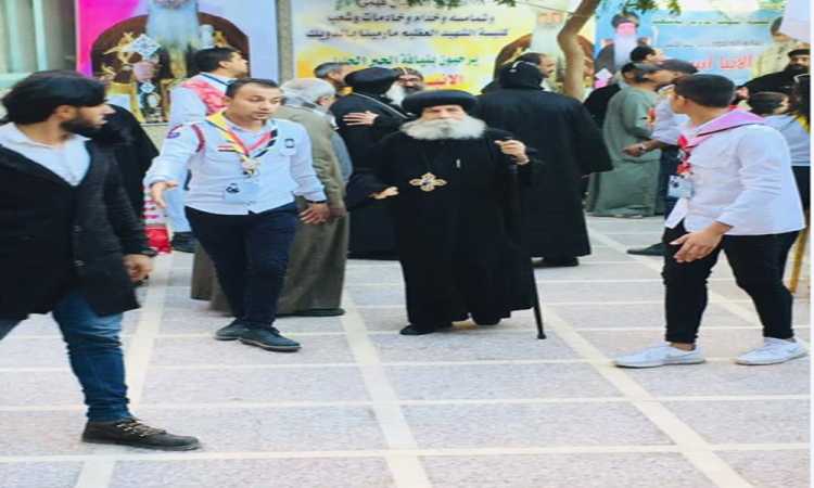 وصول الأنبا إسحاق  