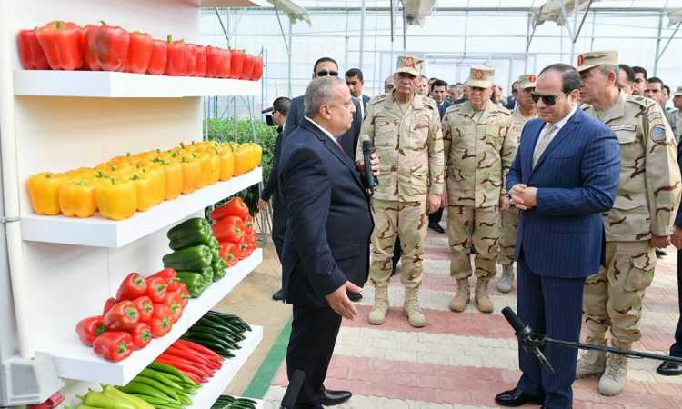 الرئيس يفتتح مشروع الصوب