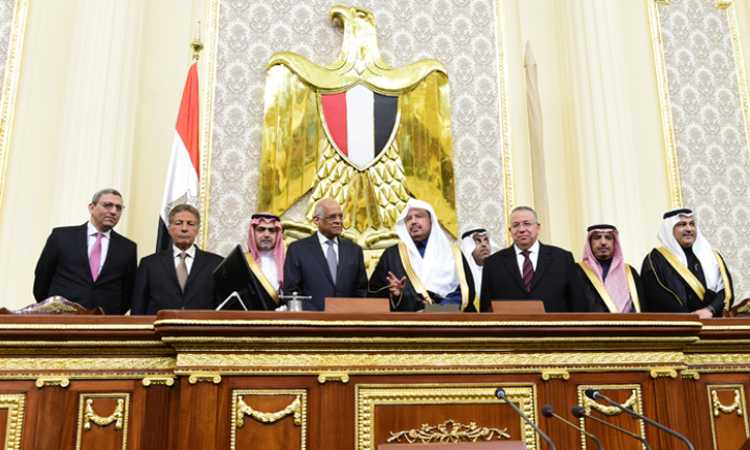 رئيس مجلس الشورى السعودى بمجلس النواب