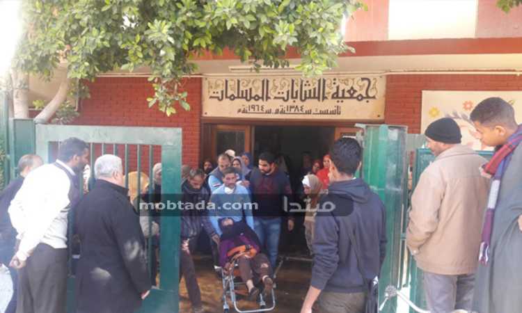 حريق جمعية الشابات المسلمات بأسيوط
