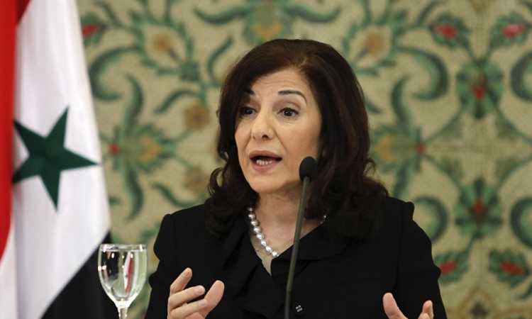 بثينة شعبان المستشارة الإعلامية للرئيس السورى بشار الأسد
