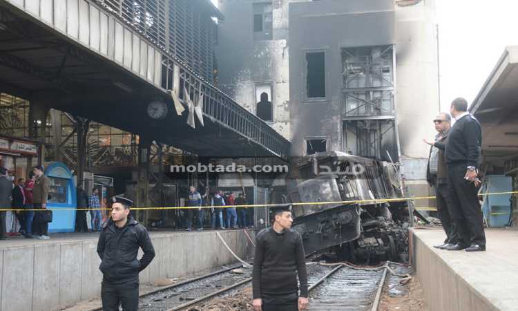 حريق محطة مصر