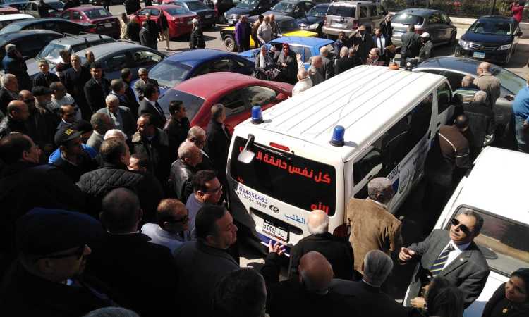 جنازة ثاني ضحايا الإسكندرية في حادث محطة مصر