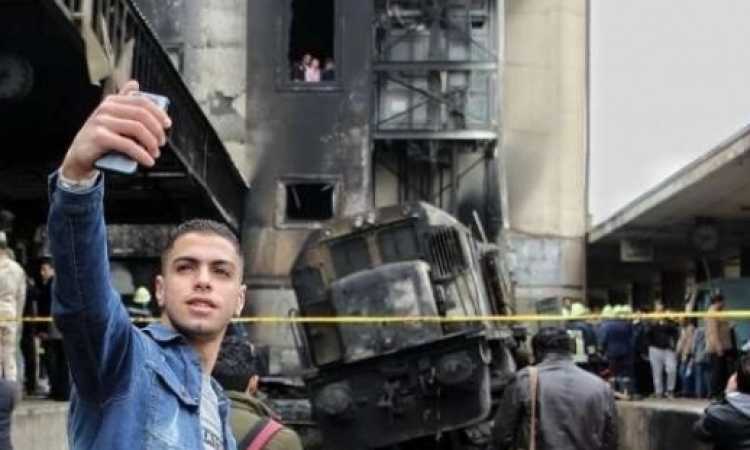 سيلفى قطار حادث مصر