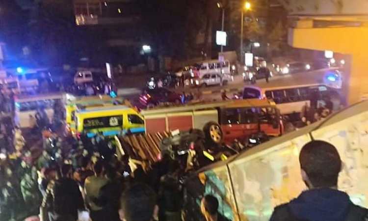 انقلاب سيارة شرطة