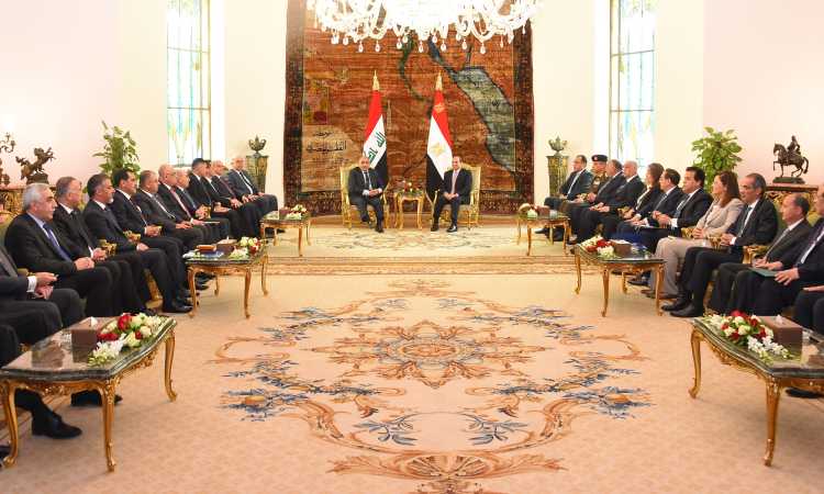 السيسى ورئيس وزراء العراق