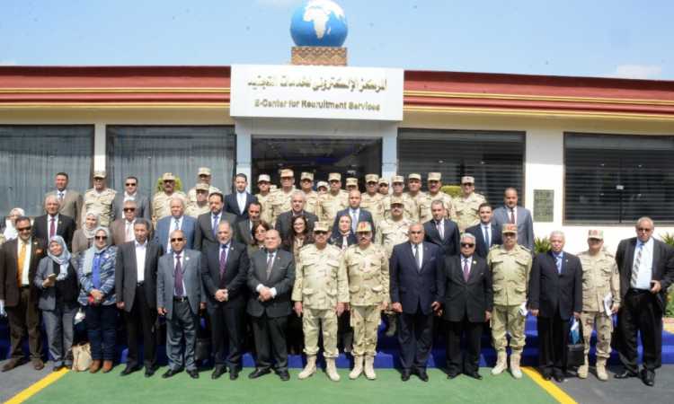 وفد برلمانى يزور إدارة التجنيد والتعبئة للقوات المسلحة