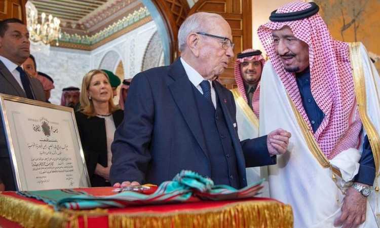 الملك سلمان والرئيس التونسى