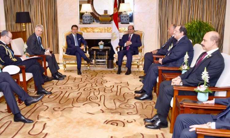 السيسى ورئيس وزراء إيطاليا