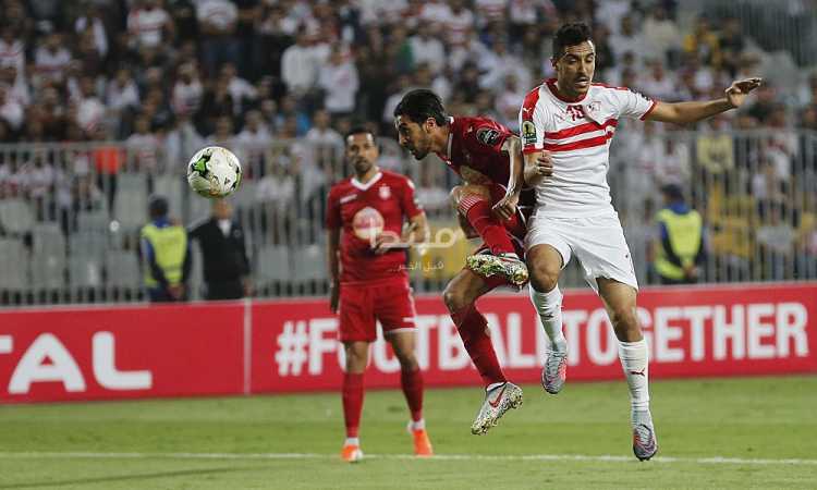 فوز الزمالك أمام النجم الساحلى فى ذهاب نصف نهائى الكونفدرالية