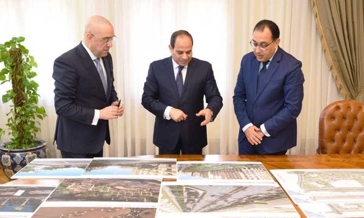 السيسى يستعرض الموقف التنفيذى للمرحلة الأولى للعاصمة الإدارية الجديدة