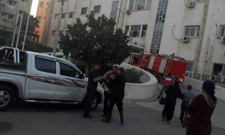 حريق بمستشفى الشاطبي بالإسكندرية