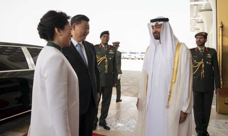 ولى عهد أبو ظبى والرئيس الصينى