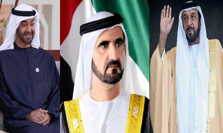 رئيس الإمارات ونائبه ومحمد بن زايد