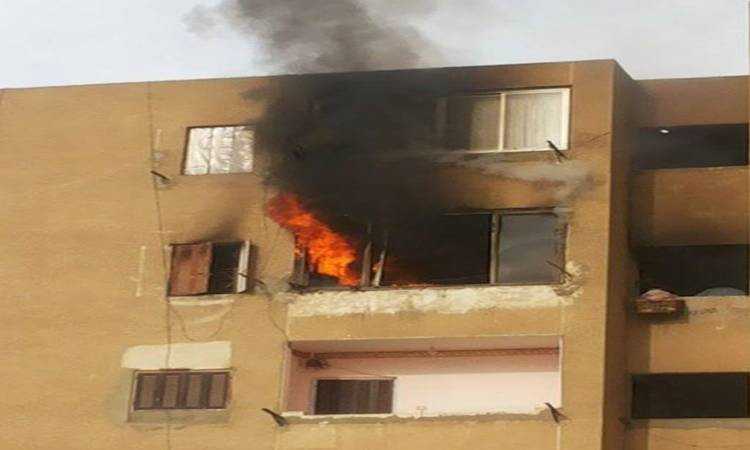 حريق شقة