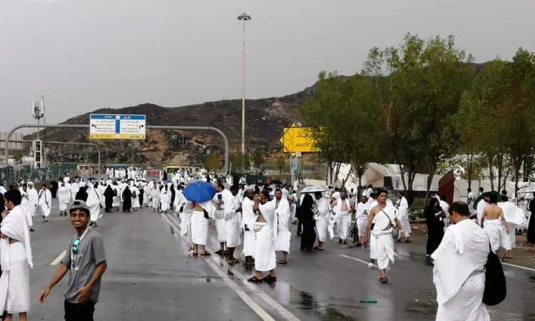 أمطار فى الحج