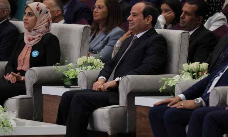 الرئيس السيسى خلال فاليلت مؤتمر الشباب الثامن