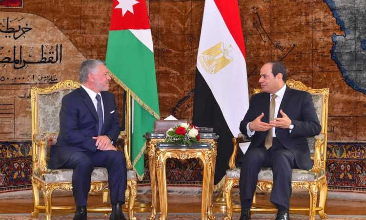 لقاء الرئيس عبد الفتاح السيسى والملك عبد الله الثاني عاهل الأردن